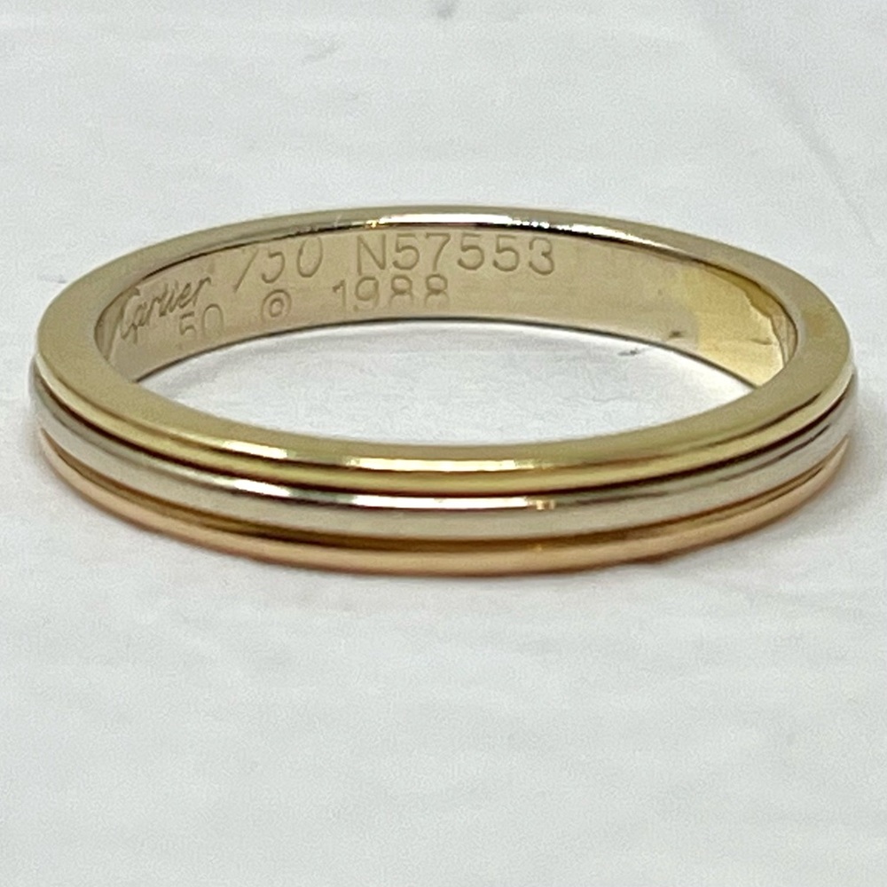 CARTIER TRINITY VENDÔME LOUIS UNISEX WEDDING BAND 18K GOLD